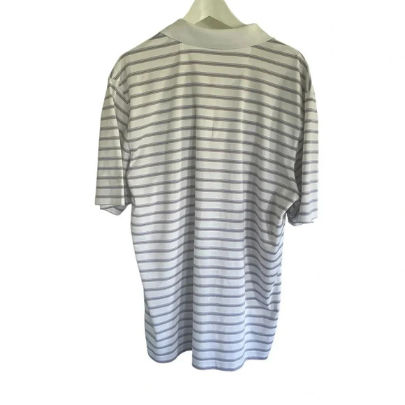 Greg Norman Mens Golf Polo Size Large Striped ML75 Play Dry - Picture 3 of 5